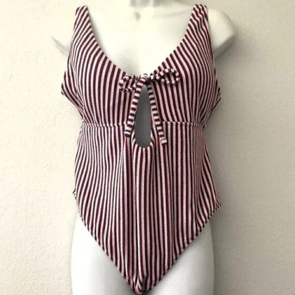 NEW HOLLISTER RIBBED ONE PIECE SWIMSUIT